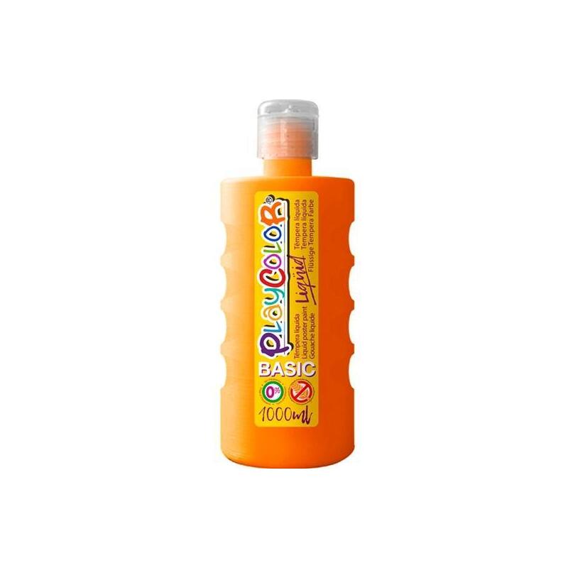 playcolor-tempera-liquida-basic-botella-1000ml-naranja