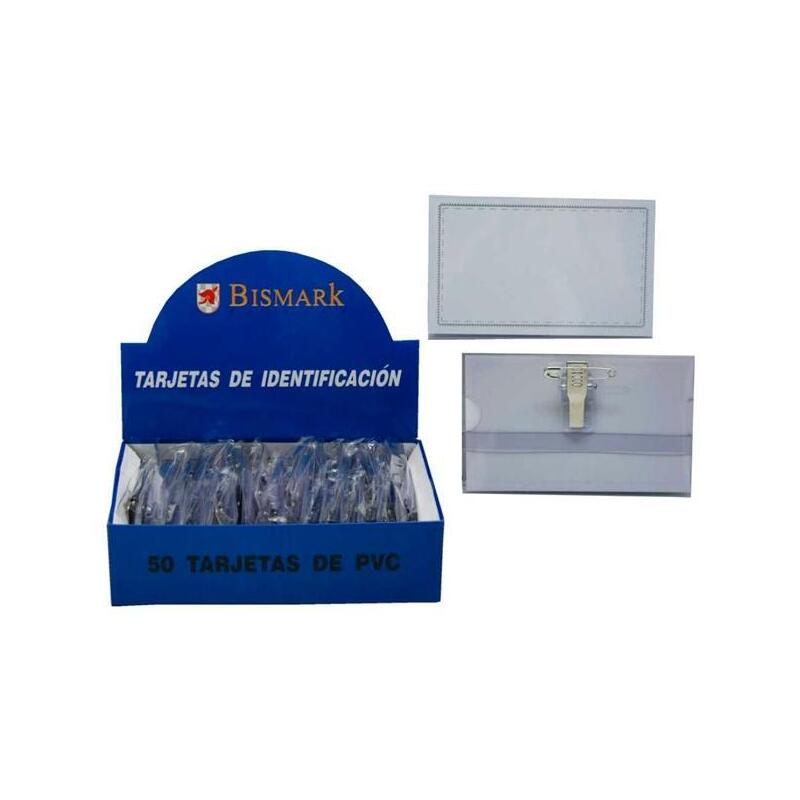 bismark-tarjeta-de-identificacion-horizontal-pvc-57x90-mm-con-pinza-50u-