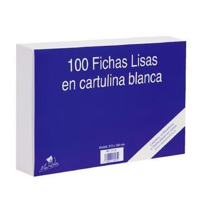 mariola-ficha-lisa-150x100mm-cartulina-180gr-blanco-paquete-de-100