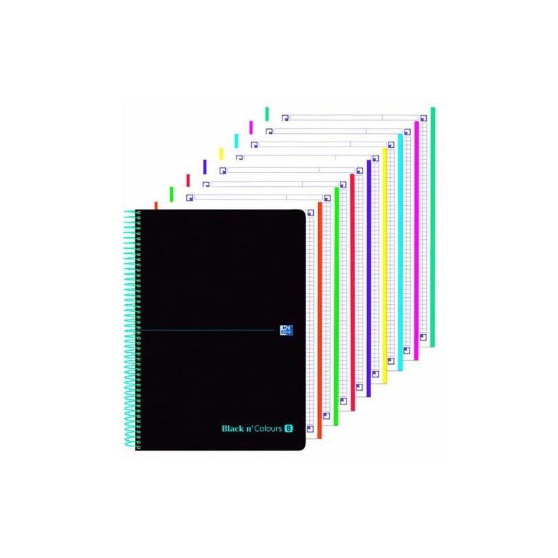 oxford-black-ncolours-cuaderno-espiral-europeanbook-8-microperforado-160h-5x5-tapa-plastico-negroturquesa-5u-