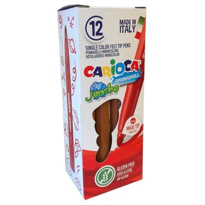 carioca-rotulador-jumbo-punta-maxi-marron-caja-de-12