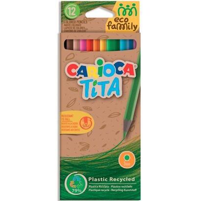 carioca-estuche-12-lapices-de-colores-tita-eco-family-hexagonal-csurtidos