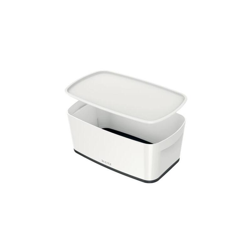 leitz-caja-almacenamiento-mybox-wow-pequena-ctapa-318x128x191mm-negroblanco