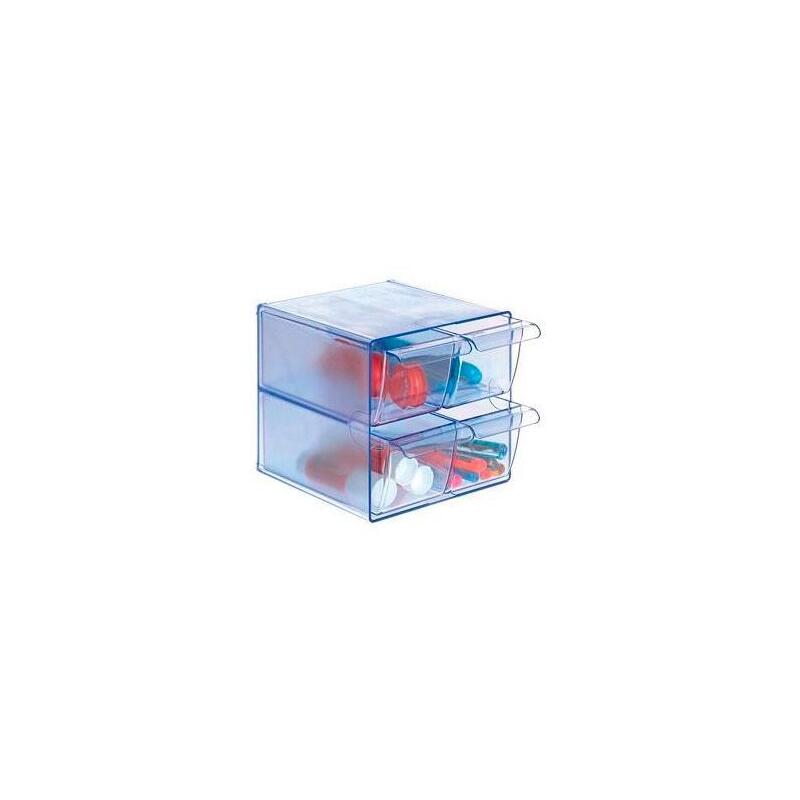 archivo-2000-organizador-archicubo-4-cajones-190x150x150-mm-azul-transparente