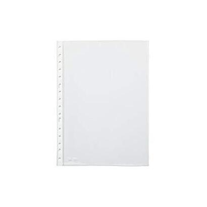 pardo-pack-de-100-fundas-multitaladro-a4-transparentes-90-micras-acabado-cristal-refuerzo-en-blanco