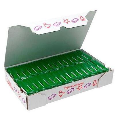 jovi-caja-30-pastillas-plastilina-school-50gr-verde-oscuro