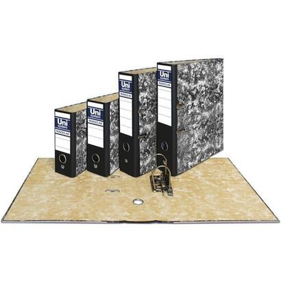 unisystem-novoclas-archivador-palanca-65mm-cuarto-natural-rado-carton-forrado-negro