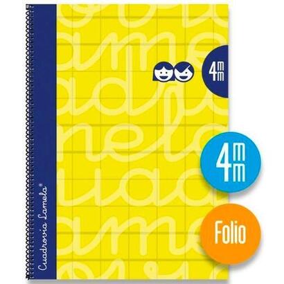 lamela-cuaderno-espiral-cubierta-extradura-80h-folio-cuadricula-4mm-c-margen-amarillo-pack-5u-