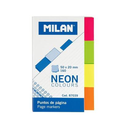 milan-marcadores-de-pagina-160-puntos-50x20mm-4-colores-neon