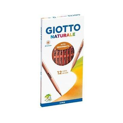 giotto-lapices-de-colores-naturale-estuche-de-12