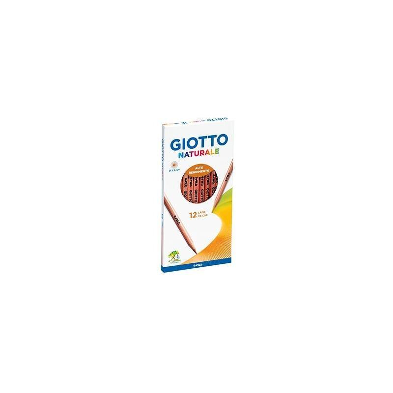 giotto-lapices-de-colores-naturale-estuche-de-12