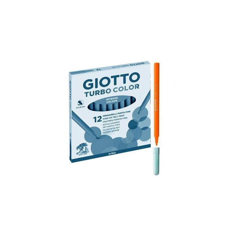giotto-rotuladores-de-colores-turbo-color-estuche-de-12-naranja