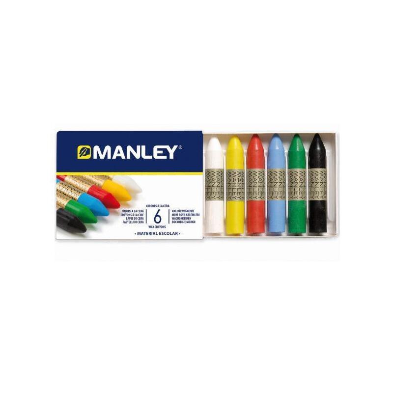 manley-estuche-de-6-ceras-60mm-colores-surtidos
