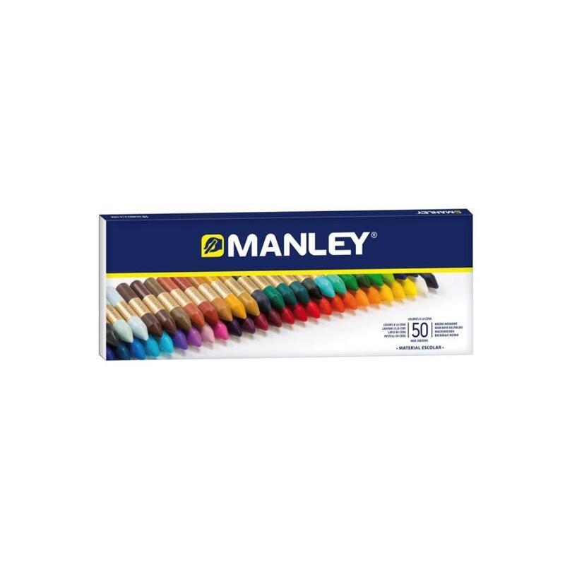 manley-estuche-de-50-ceras-blandas-60mm-colores-surtidos