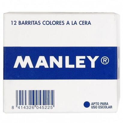 manley-estuche-de-12-ceras-60mm-43-azul-cyan