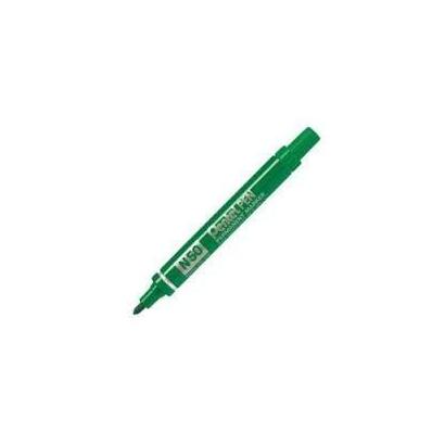 pentel-pen-n50-be-marcador-permanente-cuerpo-aluminio-verde-y-punta-media-conica-12u-
