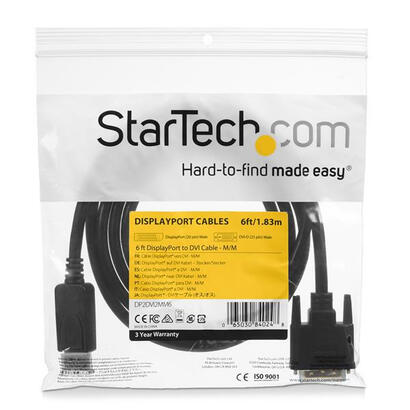 startech-cable-displayport-a-dvi-d-pasivo-180m-negro