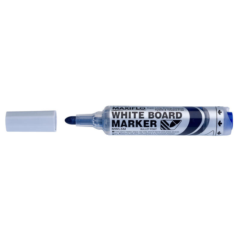 pack-de-12-unidades-pentel-maxiflo-rotulador-para-pizarra-blanca-regulacion-del-flujo-de-tinta-punta-redonda-ancho-de-linea-25mm