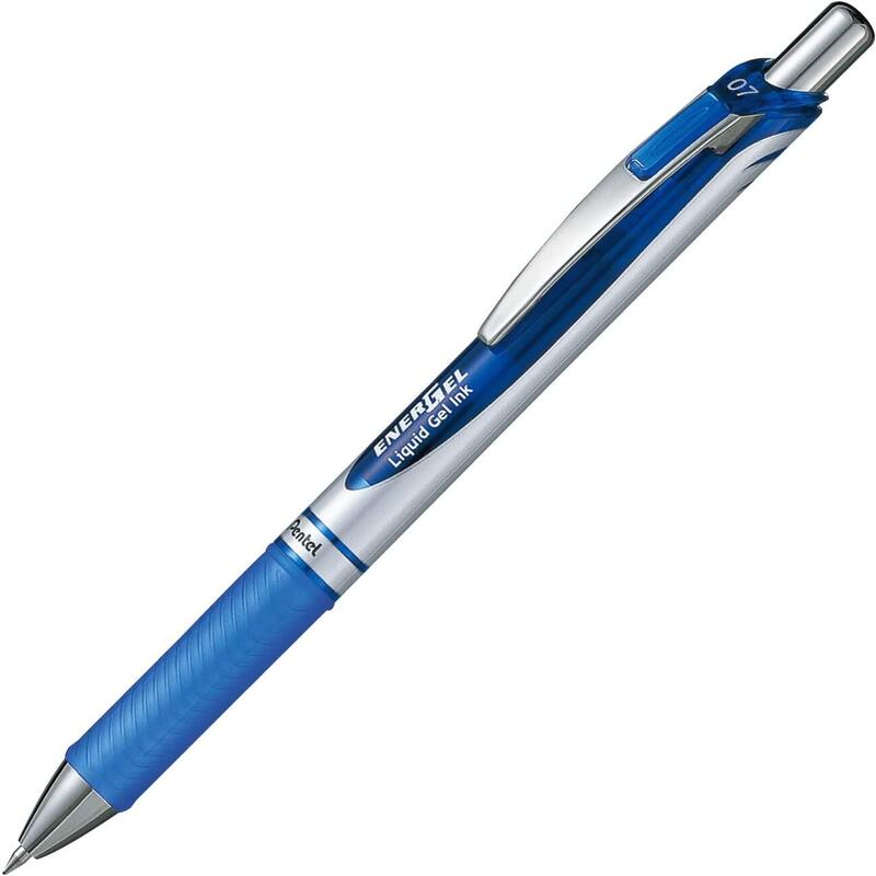pack-de-12-unidades-pentel-energel-boligrafo-de-bola-retractil-punta-07mm-trazo-035mm-tinta-gel-recargable-grip-de-agarre-clip-d