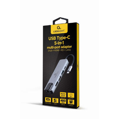 adaptador-multipuerto-usb-tipo-c-5-en-1-hub-hdmi-pd-lan