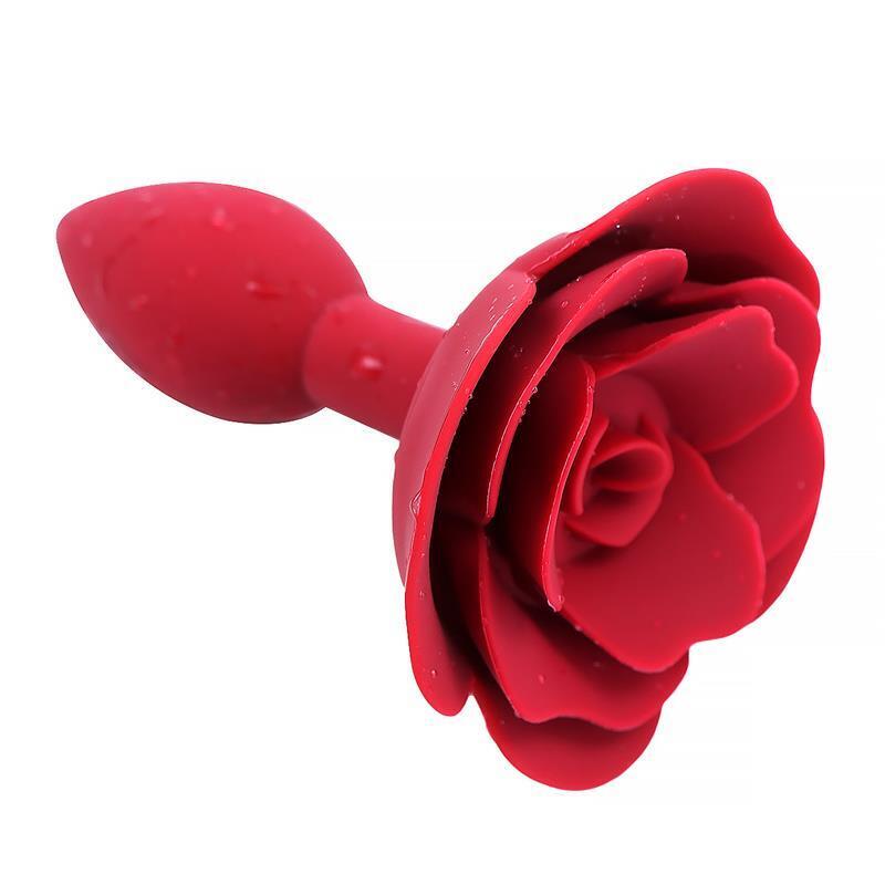 plug-anal-de-silicona-con-rosa-rojo plug-anal-de-silicona-con-rosa-rojo