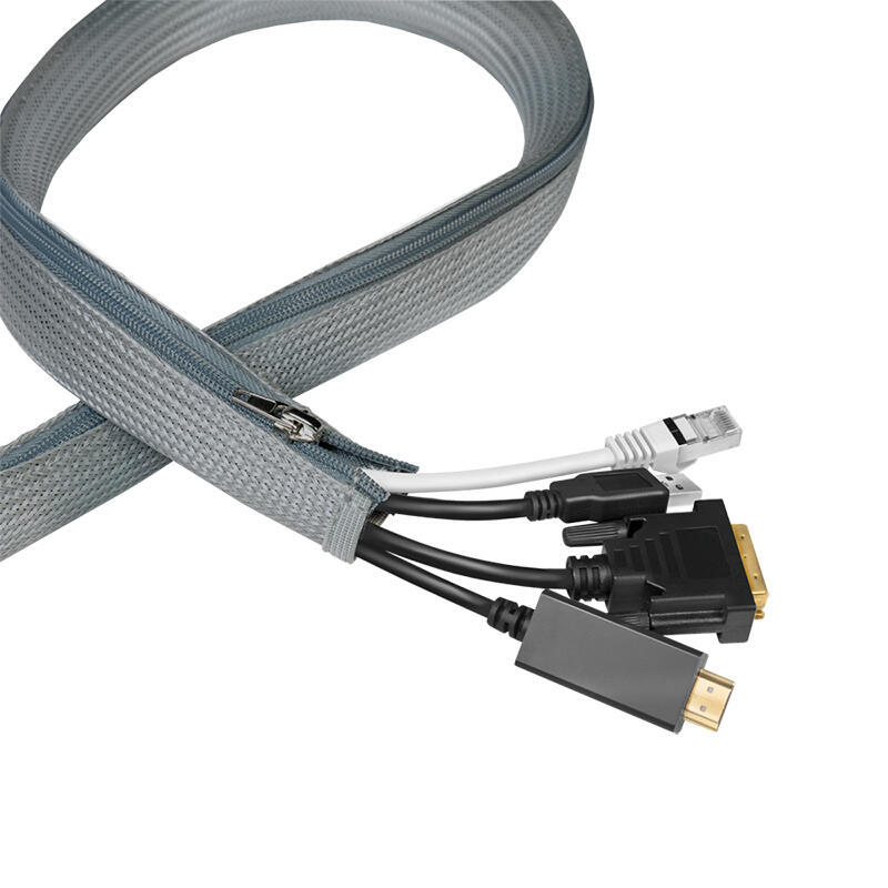 logilink-kab0071-funda-cable-con-cremallera-poliester-o-30-mm-gris-1m