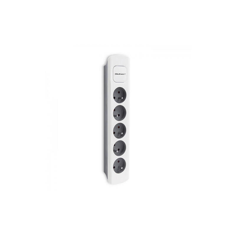 qoltec-50296-power-strip-5-sockets-18m-white-grey qoltec-50296-power-strip-5-sockets-18m-white-grey