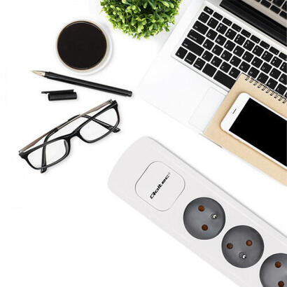 qoltec-50296-power-strip-5-sockets-18m-white-grey