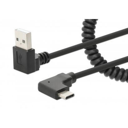 manhattan-spiralcable-usb-a-auf-usb-c-ladecable-1m-negro