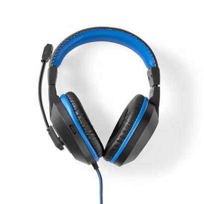 nedis-gck31100bk-teclado-raton-incluido-juego-negro-azul