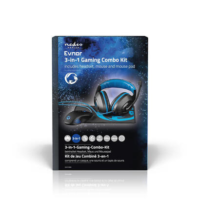nedis-gck31100bk-teclado-raton-incluido-juego-negro-azul