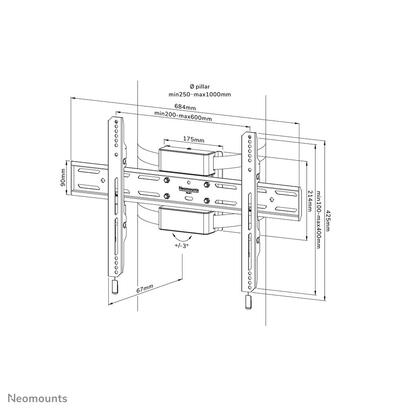 neomounts-by-newstar-select-neomounts-soporte-de-tv-para-columna-40-75-1tft-negro-max50kg