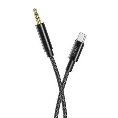 xo-cable-trenzado-usb-c-macho-a-mini-jack-35mm-macho-longitud-1m