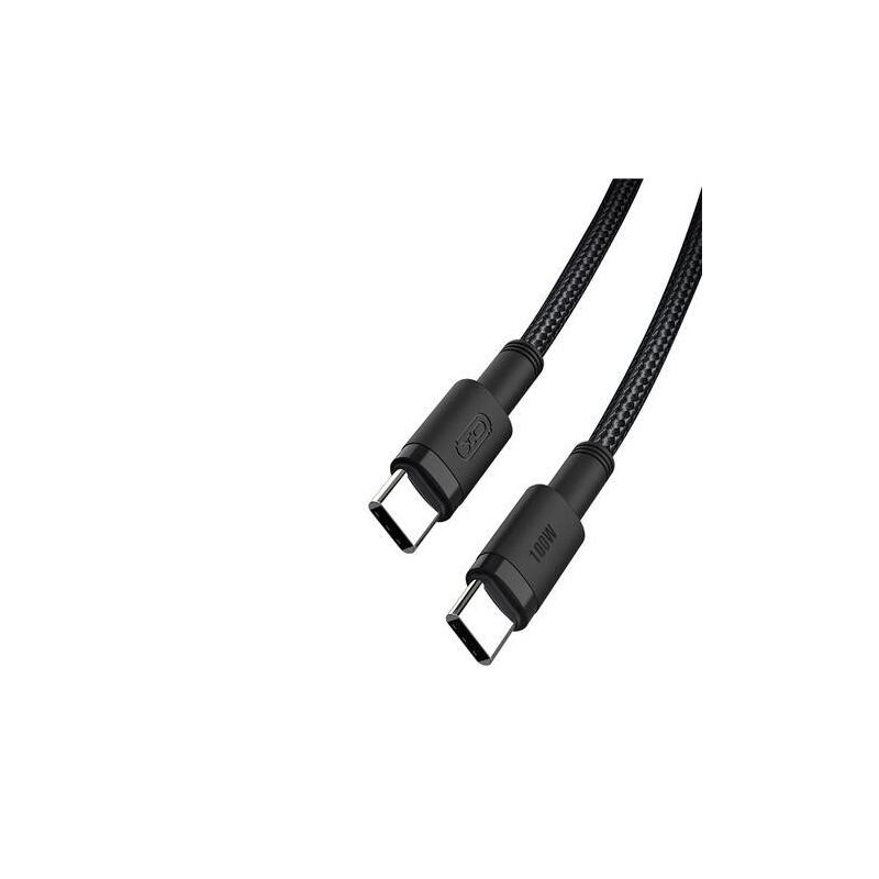 xo-cable-trenzado-usb-c-macho-a-usb-c-macho-100w-carga-transmision-de-datos-alta-velocidad-longitud-150m