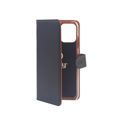 celly-wally-funda-para-iphone-12-155-cm-61-folio-negro-marron