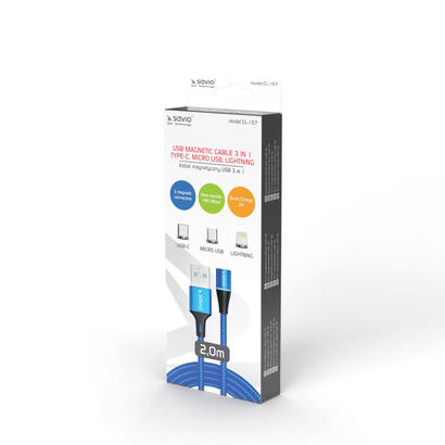 cable-magnetico-savio-usb-usb-tipo-c-micro-y-rayo-2m-azul-cl-157