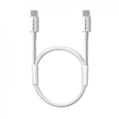 qoltec-52360-usb-20-tipo-c-cable-usb-20-tipo-c-60w-qc-30-pd-15m-white