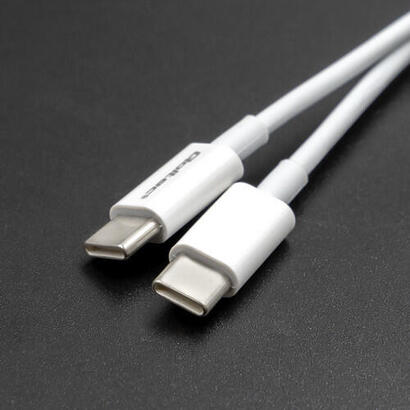 qoltec-52360-usb-20-tipo-c-cable-usb-20-tipo-c-60w-qc-30-pd-15m-white