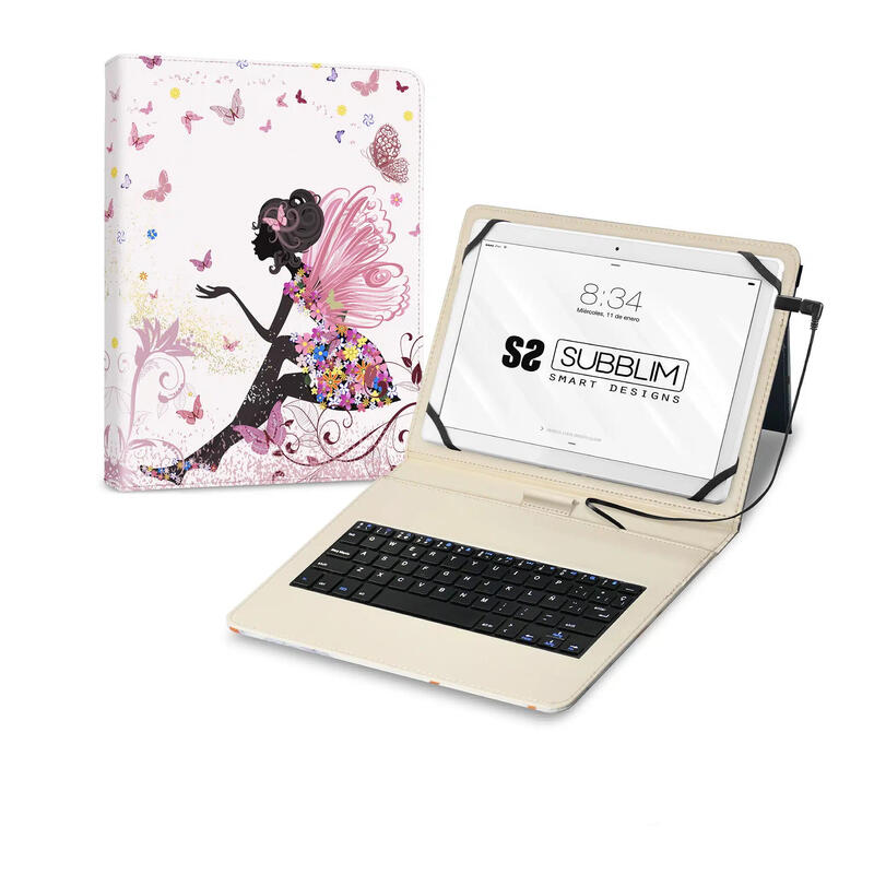 funda-con-teclado-subblim-keytab-usb-11-hadas-usb-para-tablets-de-11-rosa