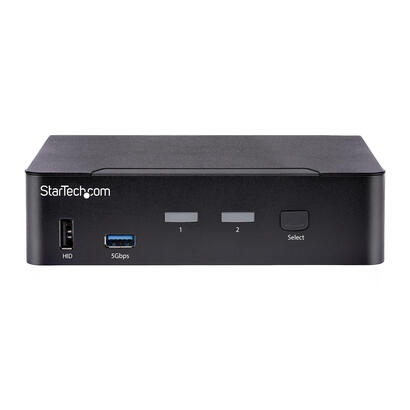 startech-switch-kvm-usb-c-tipo-c-de-2-puertos-displayport-4k-60hz-audio-35mm-hub-4x-usb-y-2x-usb-a-32-gen-1-de-5gbps