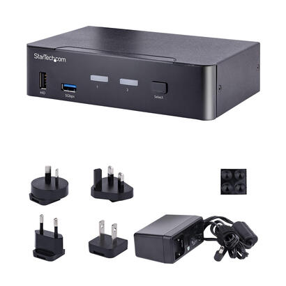 startech-switch-kvm-usb-c-tipo-c-de-2-puertos-displayport-4k-60hz-audio-35mm-hub-4x-usb-y-2x-usb-a-32-gen-1-de-5gbps