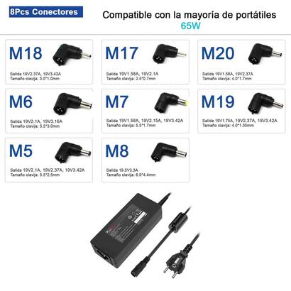cargador-universal-para-portatiles-95-20v-65w-8-tips