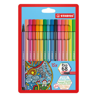 stabilo-rotulador-pen-68-estuche-de-10-colores-standar-5-colores-neon-csurtidos