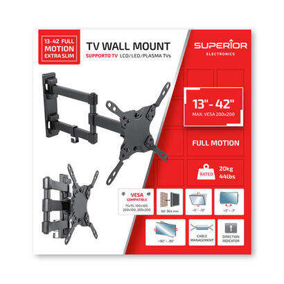 superior-staffa-soporte-pared-tv-13-42-full-motion-extra-slim-20kg