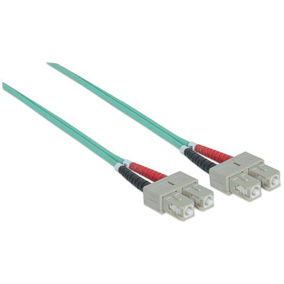 intellinet-751025-cable-de-fibra-optica-1-m-om3-sc-aqua