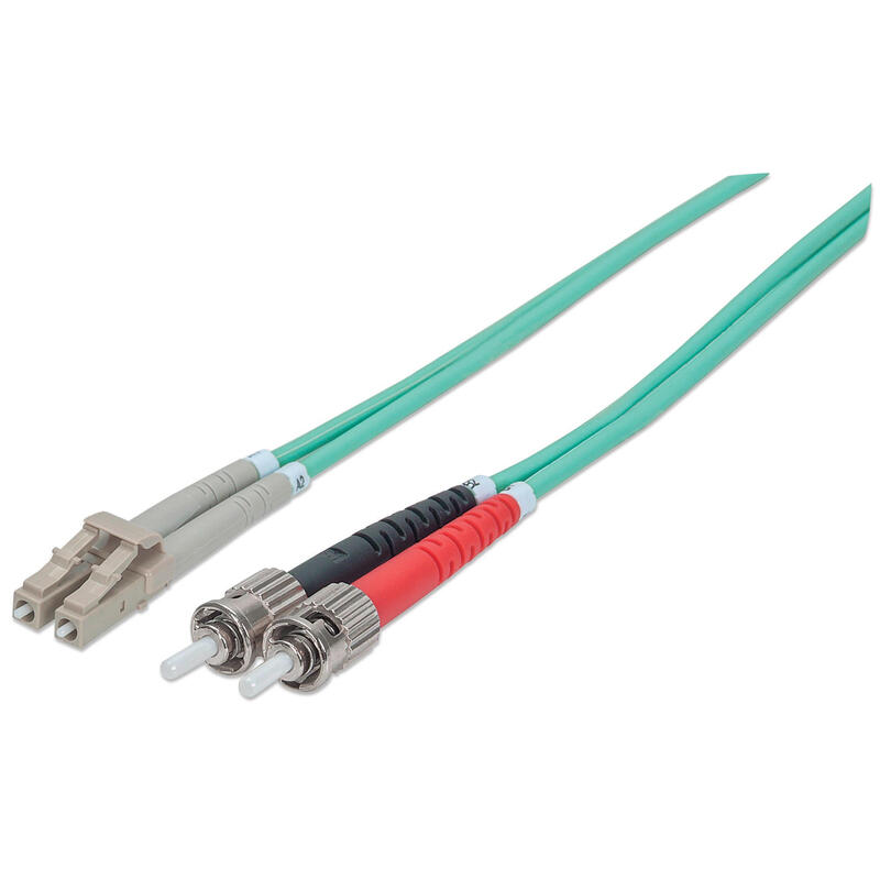 intellinet-751124-cable-de-fibra-optica-3-m-om3-st-lc-aqua