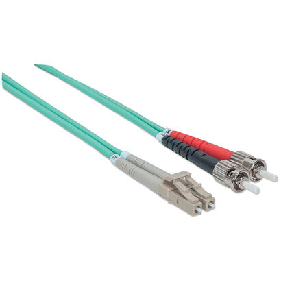 intellinet-751124-cable-de-fibra-optica-3-m-om3-st-lc-aqua