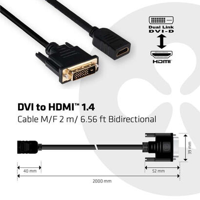club3d-cable-dvi-a-hdmi-14-m-f-2m-656ft-bidireccional