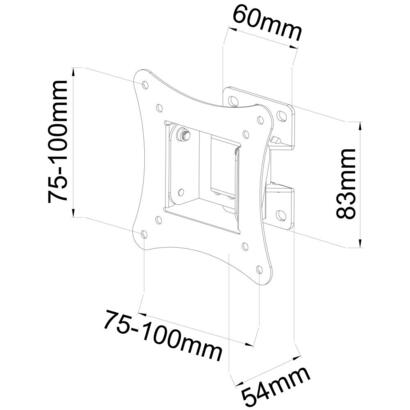 techly-ica-lcd-901-soporte-de-pared-para-pantalla-plana-762-cm-30-negro