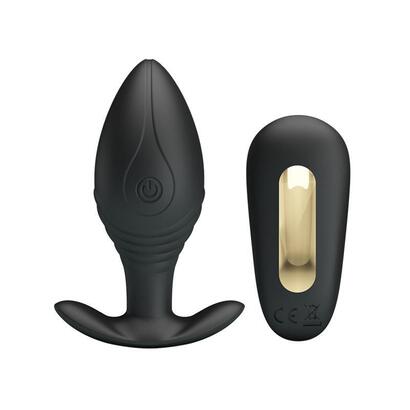 pretty-love-regina-plug-anal-vibrador-recargable-negro